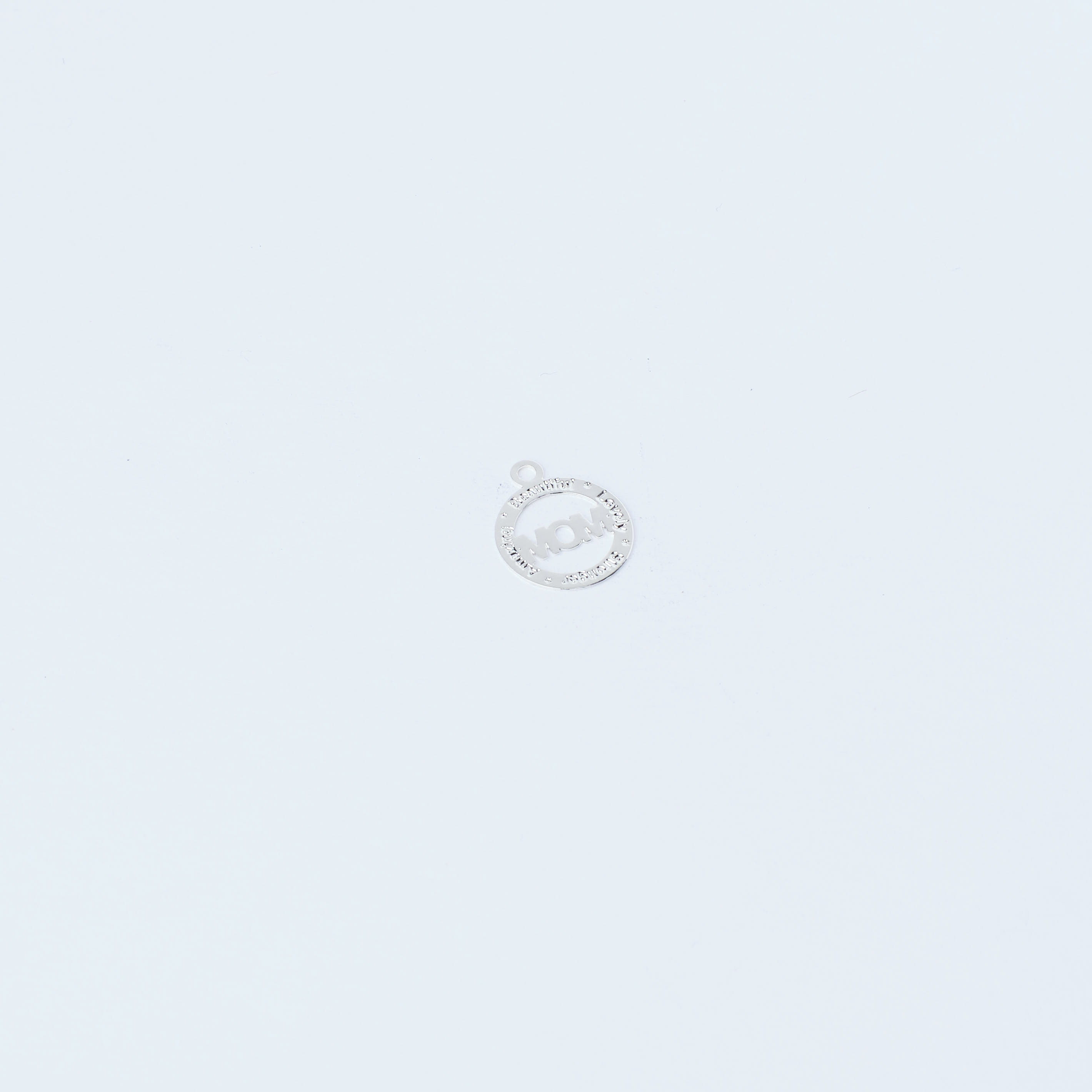 5372 Mamá Círculo Pequeño Plata