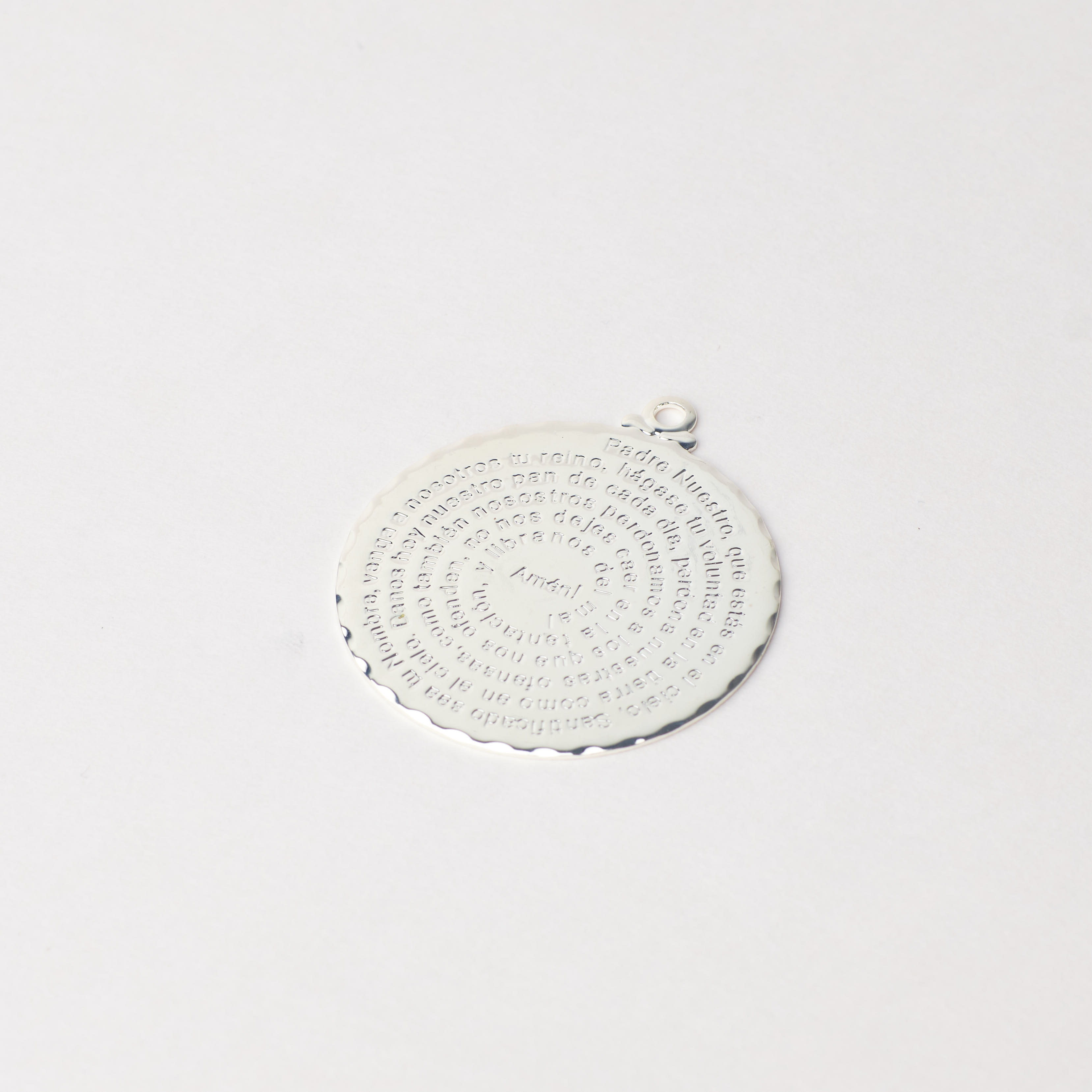 6719 Sacred Lord's Prayer Silver Pendant