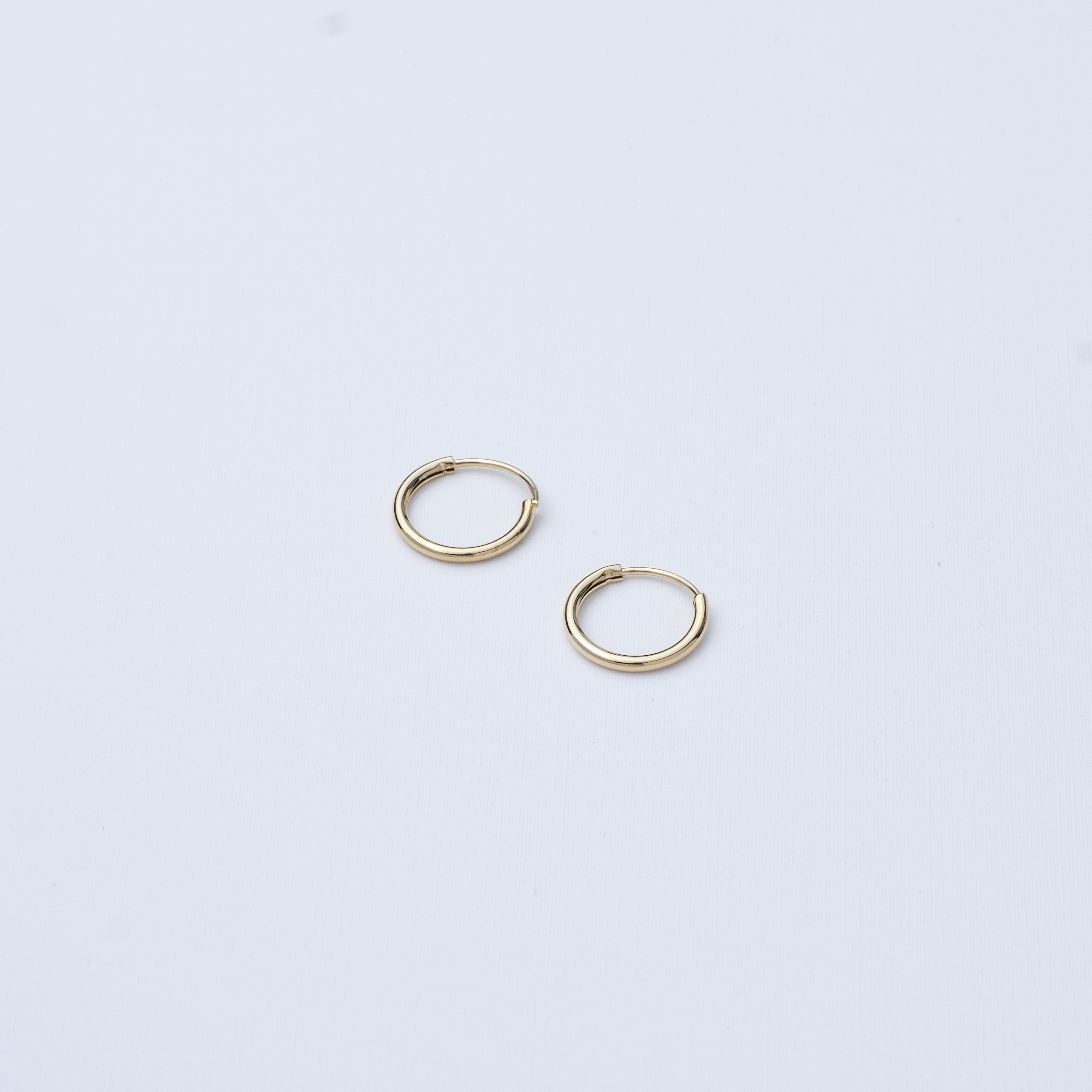 7007 15mm Gold Small Hoop 