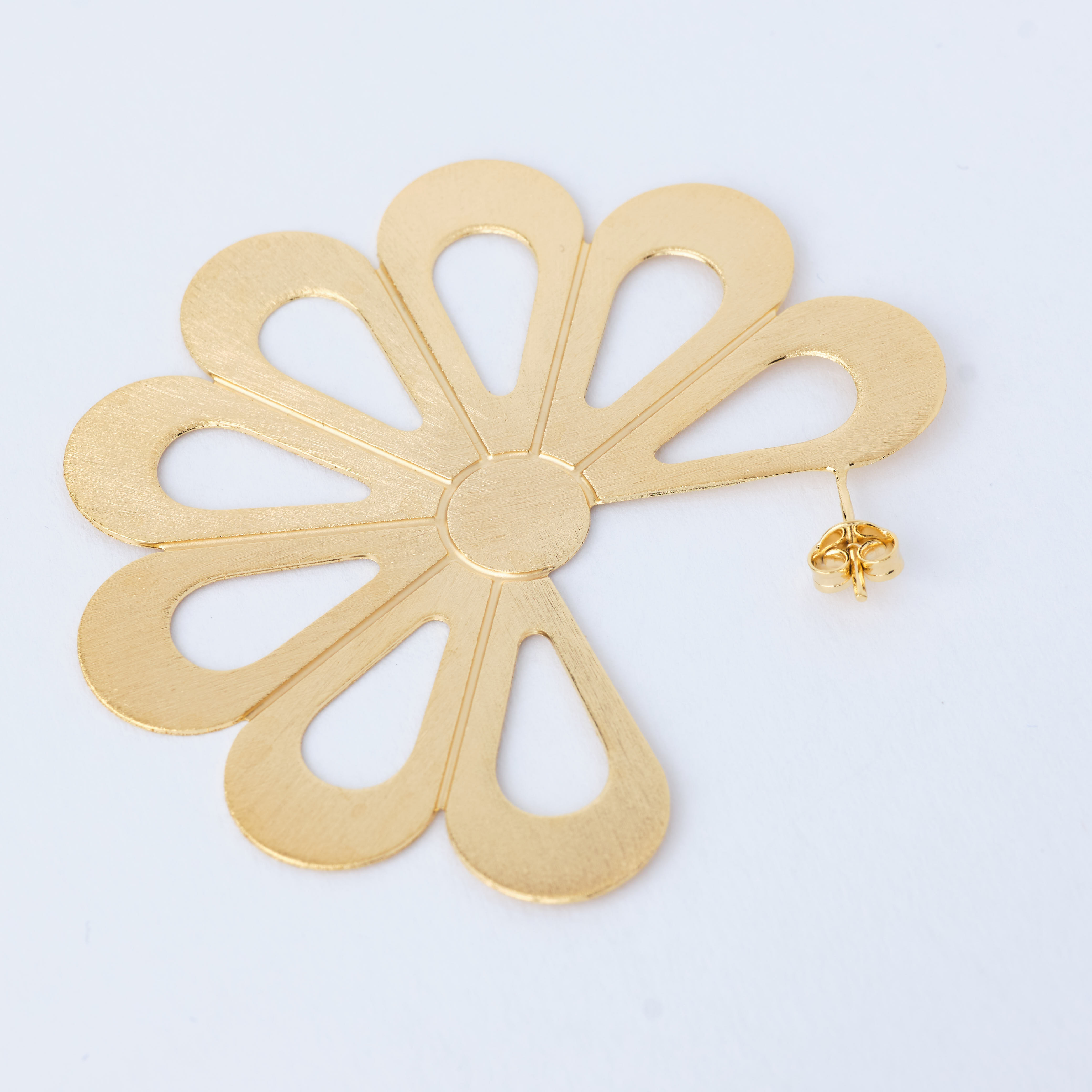 7710 Flat Flower Earring