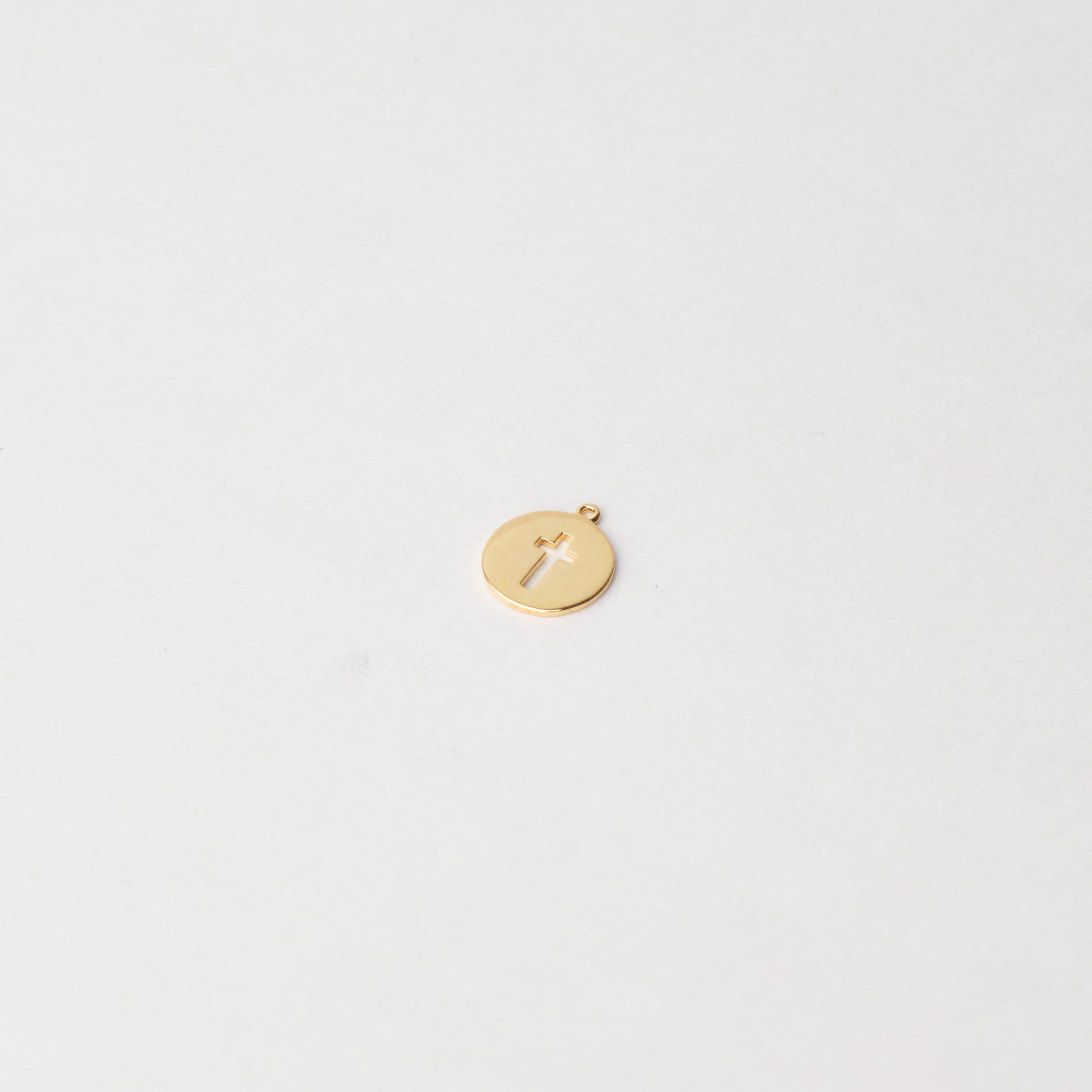 9683 Golden Medal Cross Pendant