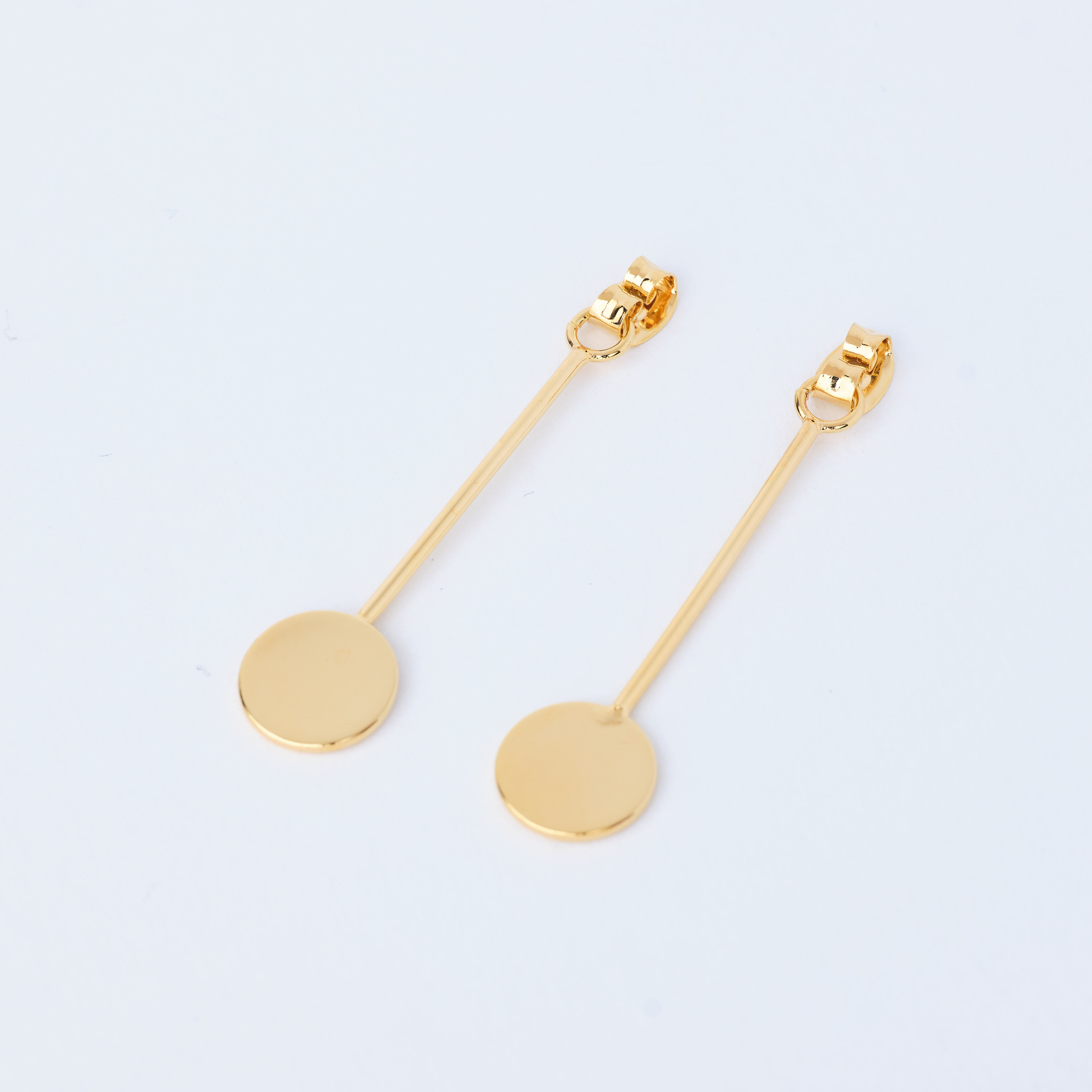 9706 Gold Circle Earrings 